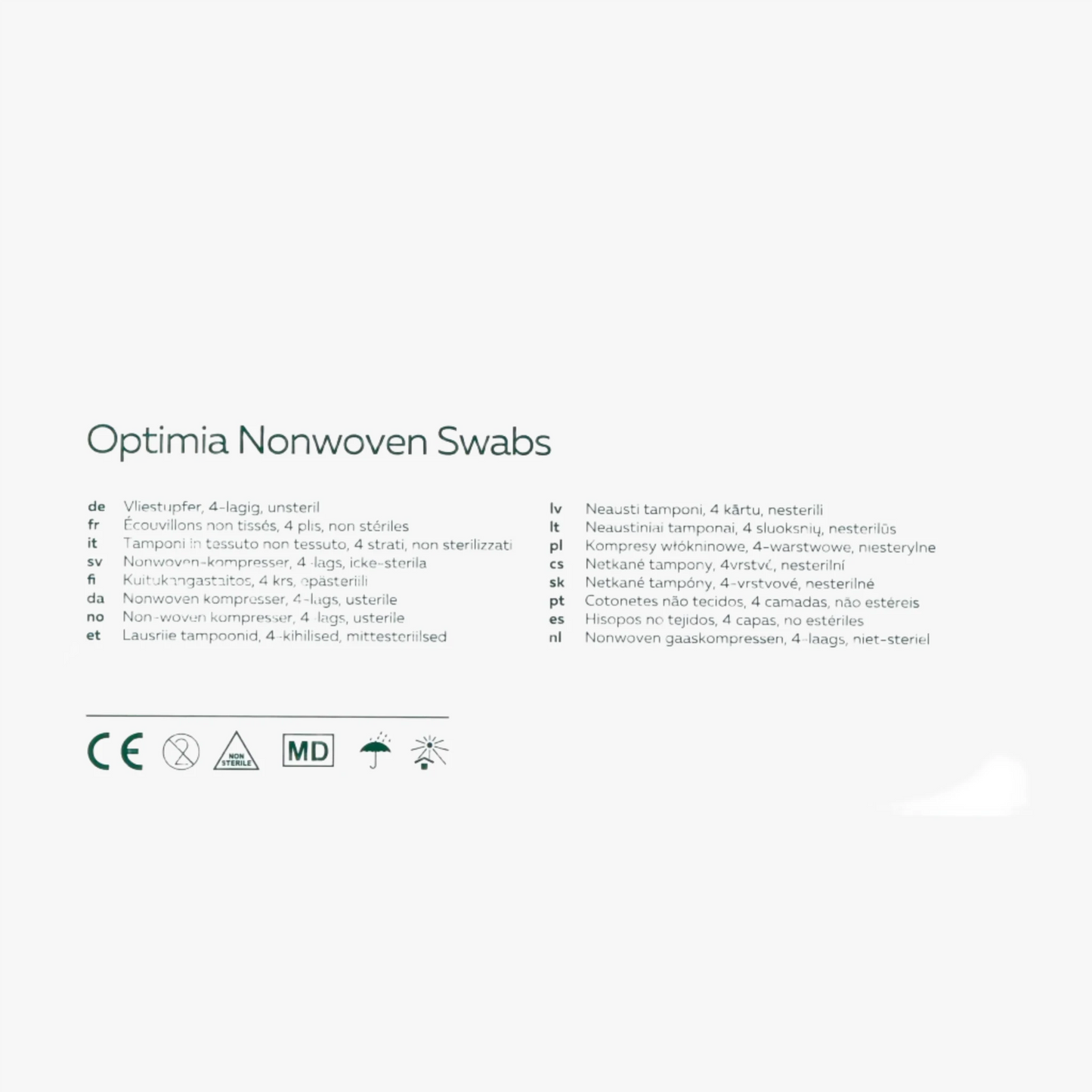 Kompress Embra — Nonwoven 4L 10x10cm osteril 150st