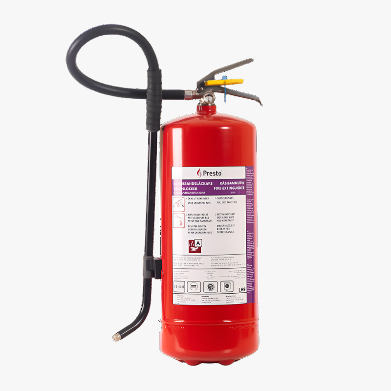 Lithiumbatteri brandsläckare Presto — LB9 9 liter klass 27A