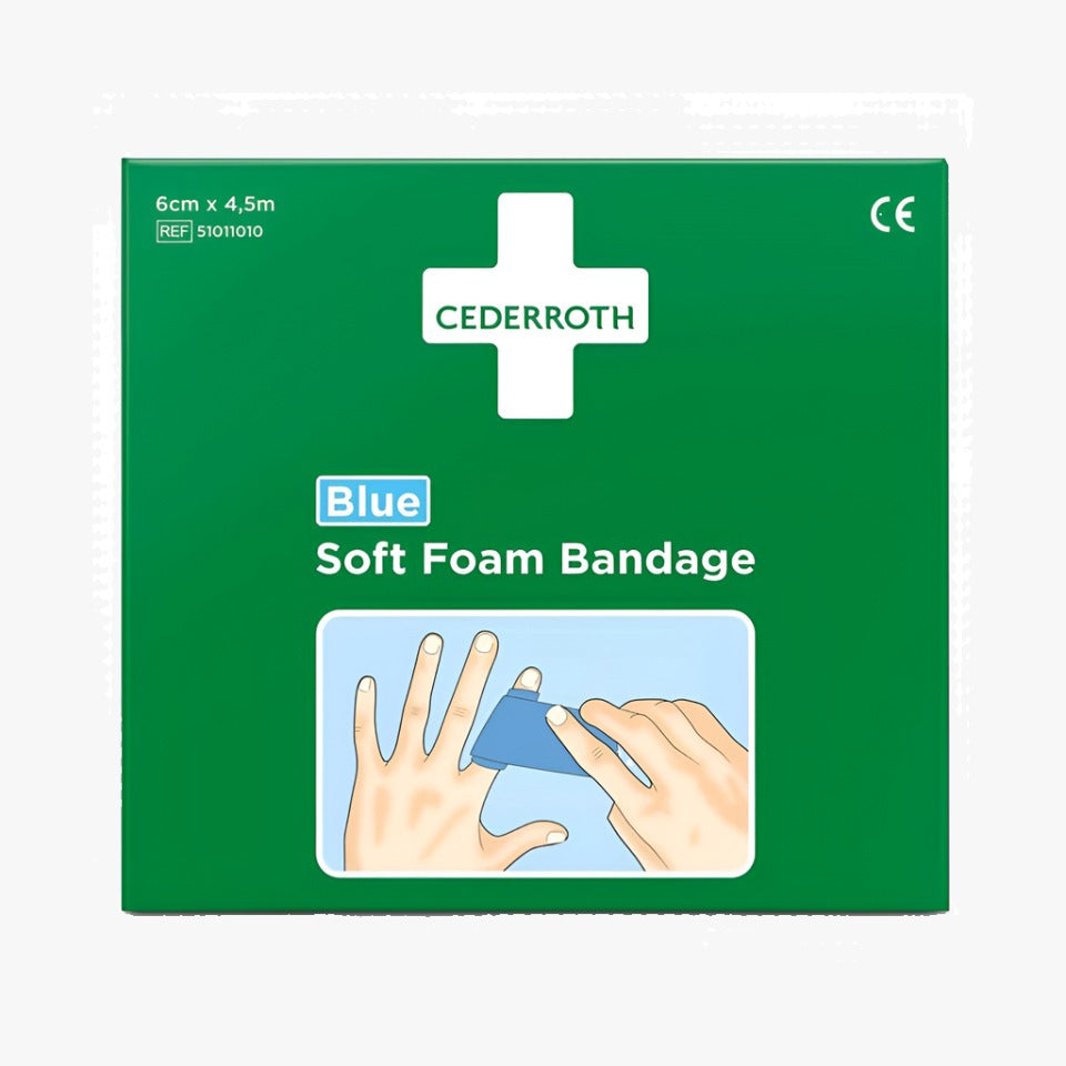 Cederroth Soft Foam Blue Fingerförband 6 cm x 4,5 m