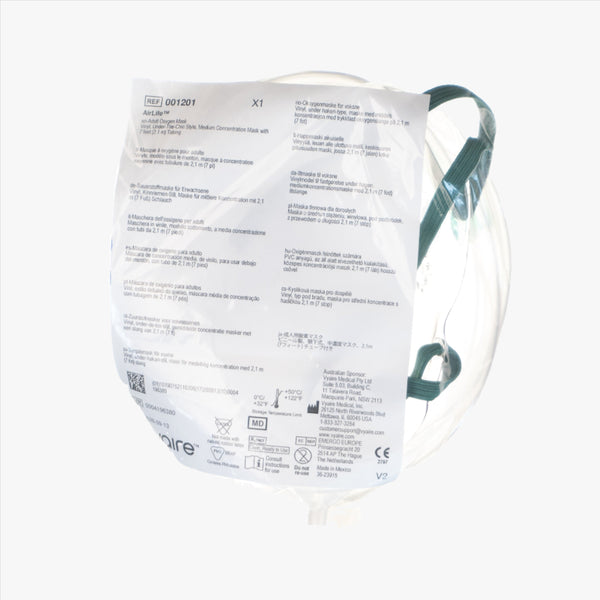 Syrgasmask AirLife 2,1 m slang vuxen