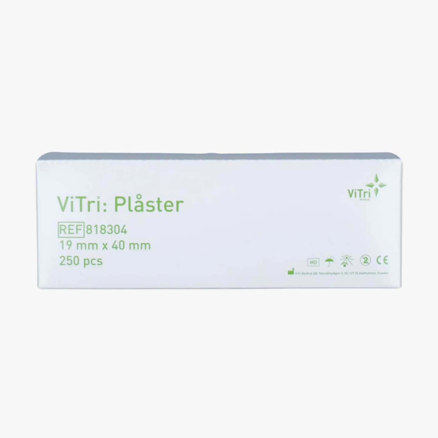 ViTri Injektionsplåster – 1,9 × 4 cm beige nonwoven – 250 st