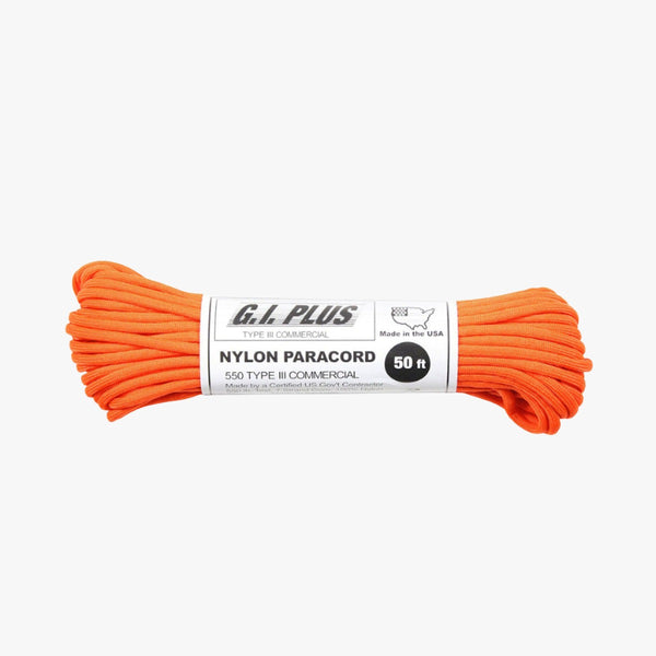 Rothco Nylon Paracord Type III 550 LB 100FT Safety Orange