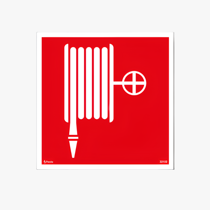 Skylt Brandpost, dubbelsidig