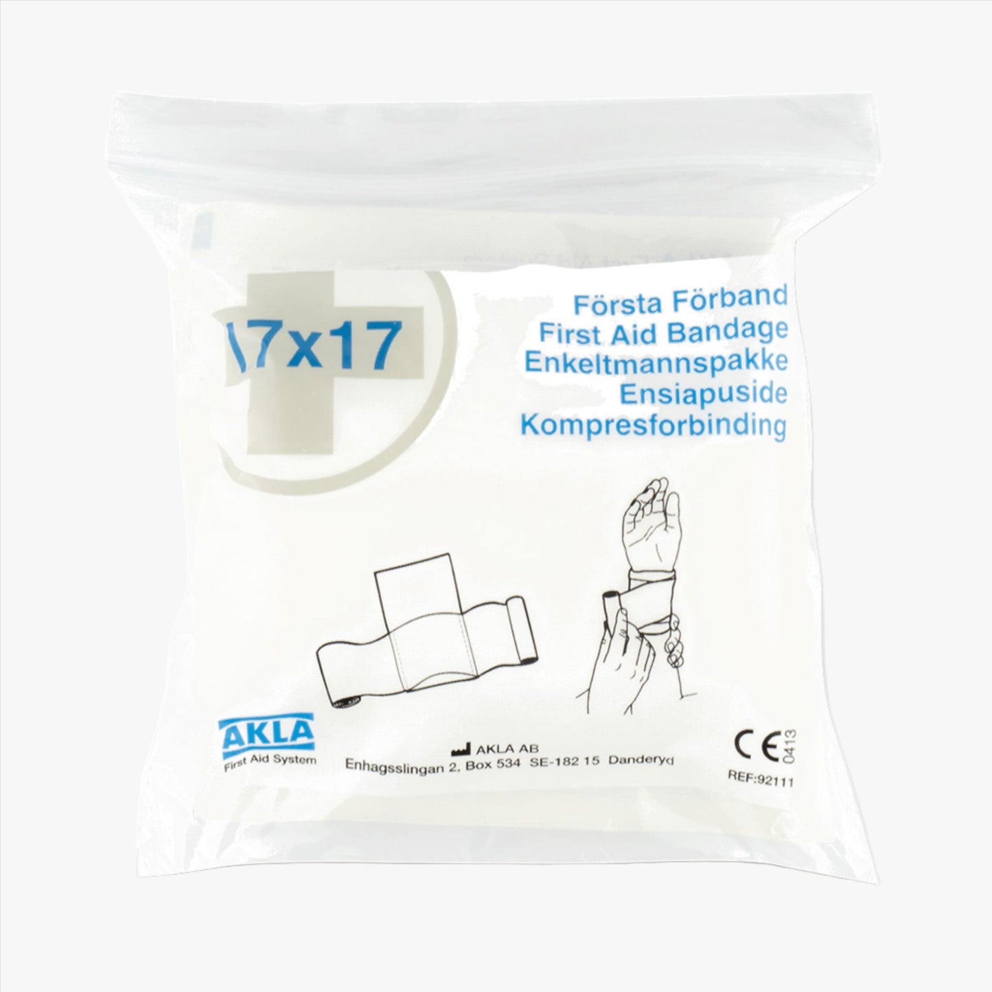 AKLA Första Förband 17 x 17 cm