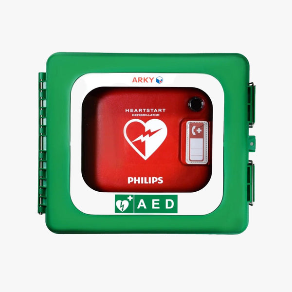 Cabinet defibrillator POLAR — heat (-45°C) and alarm