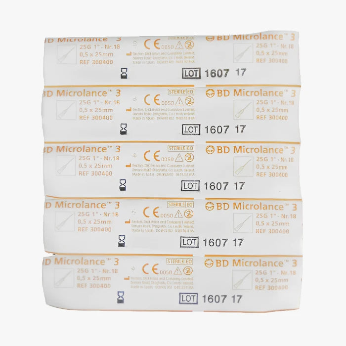 Injektionskanyl BD Mirrolance 3 — 25G 0,5 x 25 mm orange — 100 st