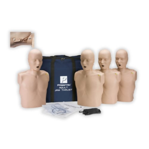 Prestan HLR-docka med haklyftning 4-pack (ljus hy)