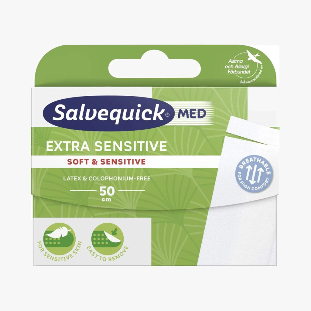 SalvequickMED Extra Sensitive Plåster 50 cm