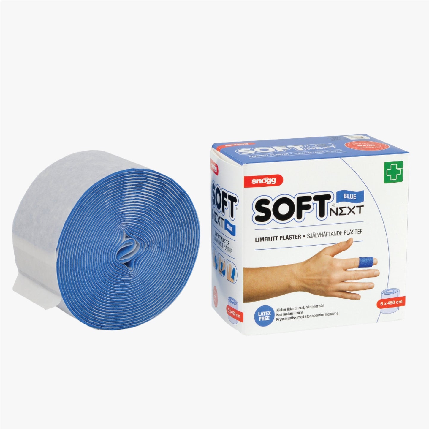 Snögg Soft Next Fingerförband Blue 6 x 450 cm