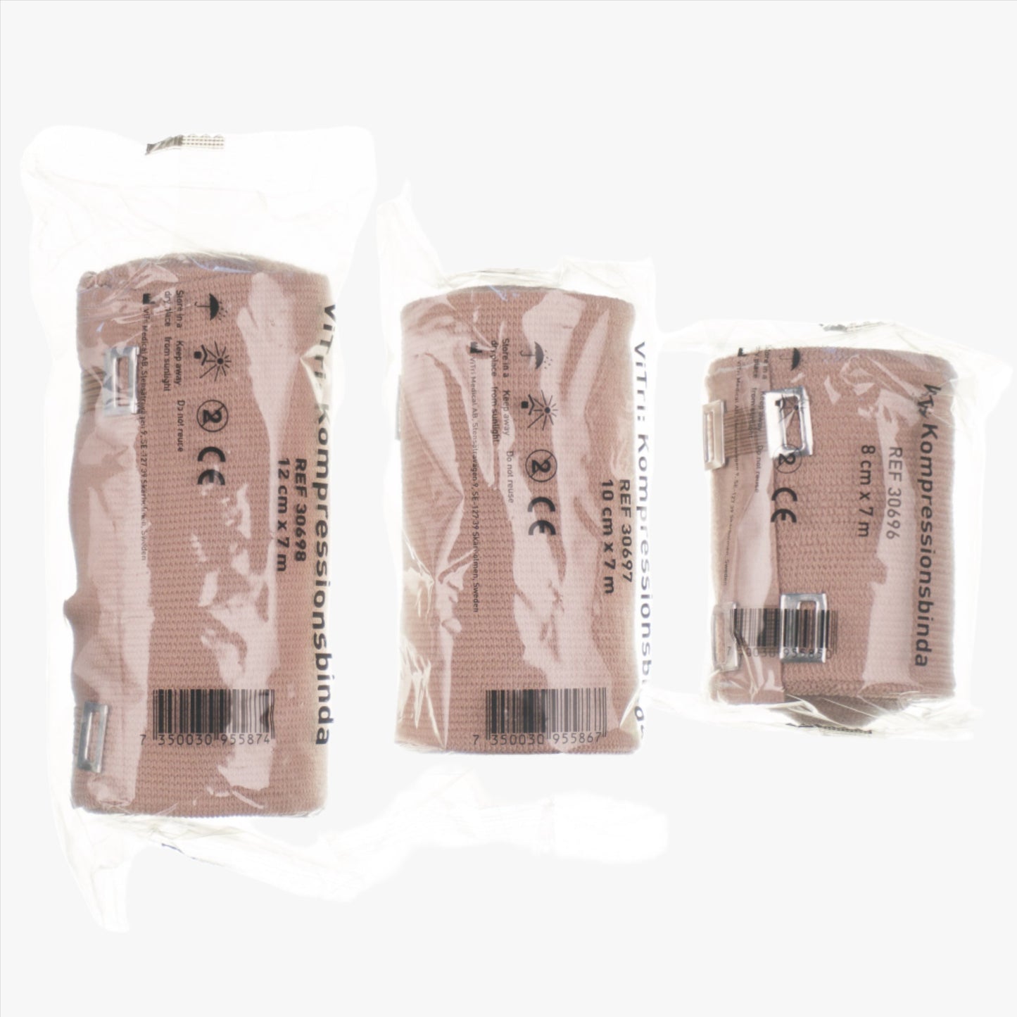 Vitri Kompressionsbinda 8 cm x 7 m 10 st