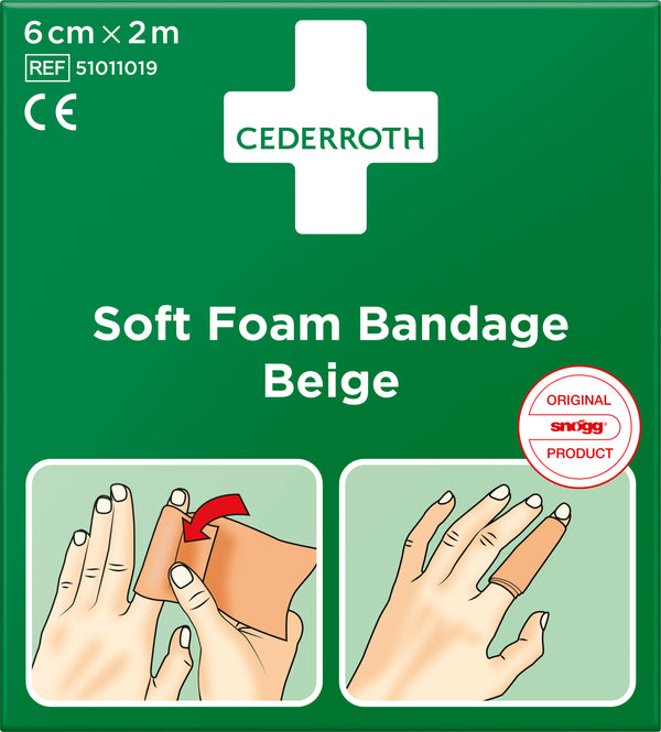 Fingerförband Cederroth Soft Foam 6 cm x 2 m