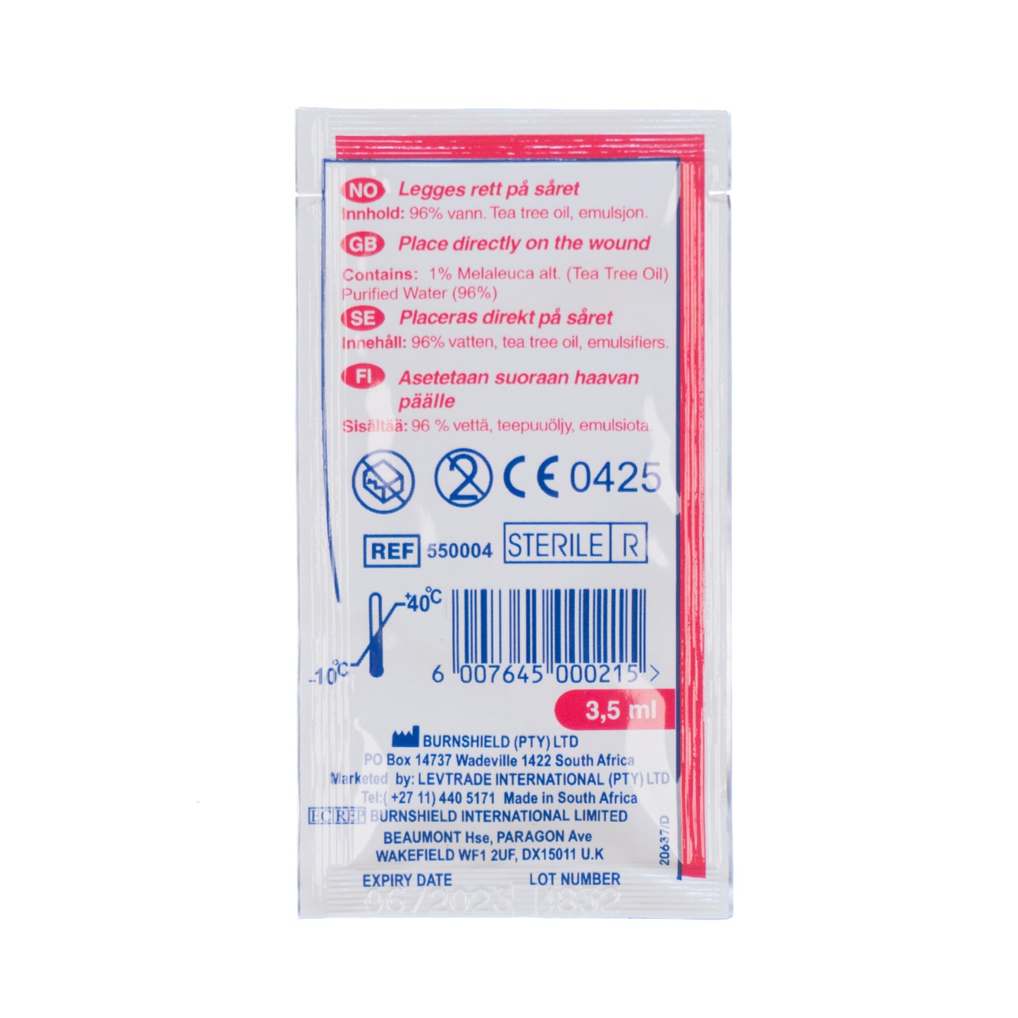 Snögg Burnshield Brännskadegel 3,5 g