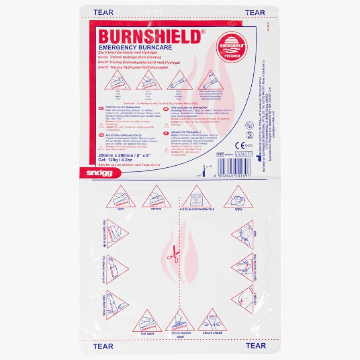 Snögg Burnshield Brännskadeförband 20 x 20 cm