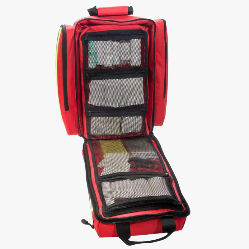 Emergency akutryggsäck röd