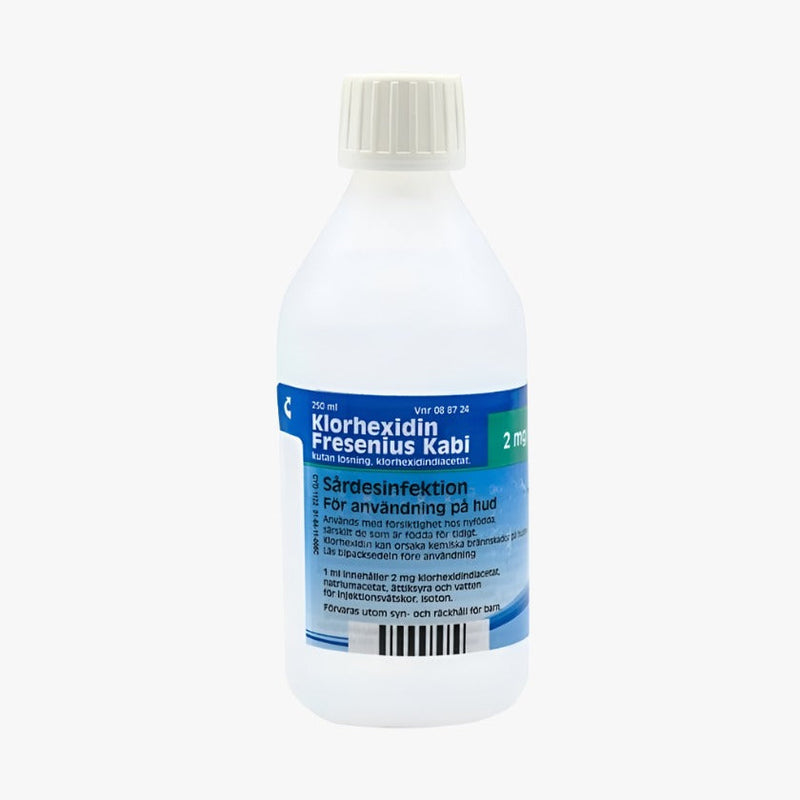 Klorhexidin Fresenius Kabi 2 mg/ml 250 ml — antiseptisk lösning för sårtvätt