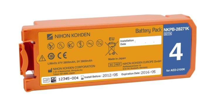 NIHON KOHDEN CARDIOLIFE AED batteri 2100 serien