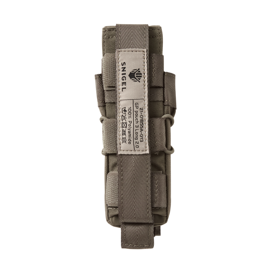 Snigel GP Pouch 3 Long 2.0 Grey