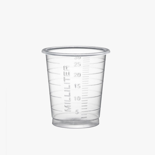 Medicinbägare plast Eco 30 ml smal transparent 90 st