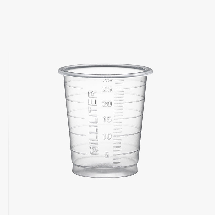 Medicinbägare plast Eco 30 ml smal transparent 90 st