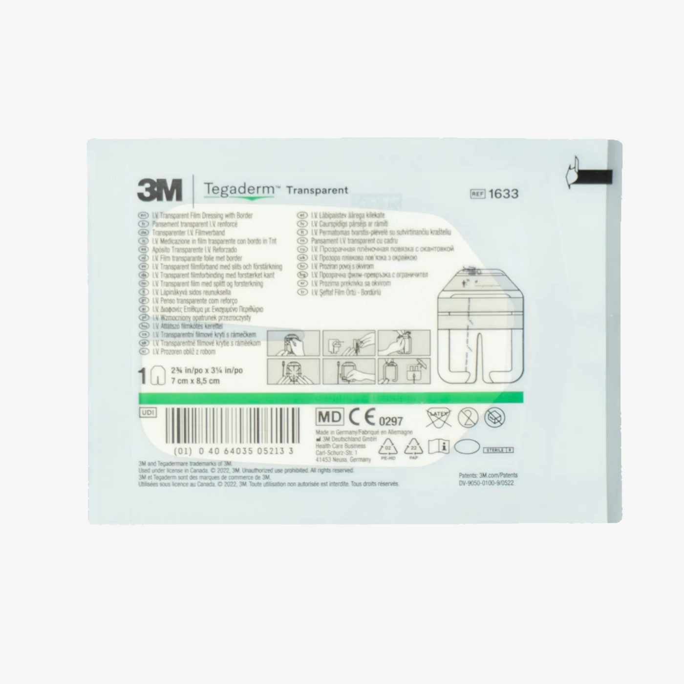 3M Tegaderm IV 7 x 8.5 cm