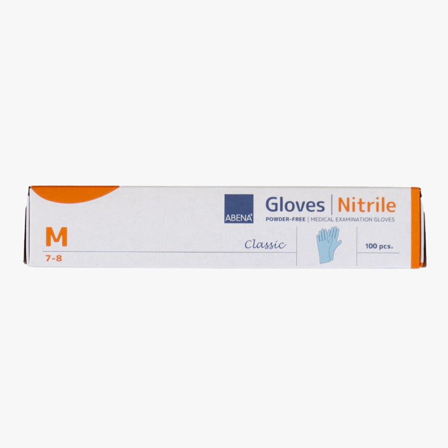 Abena Nitrilhandske M lila puderfri 100 st