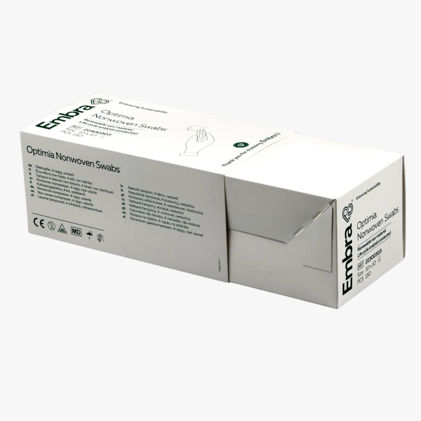 Kompress Embra — Nonwoven 4L 10x10cm osteril 150st