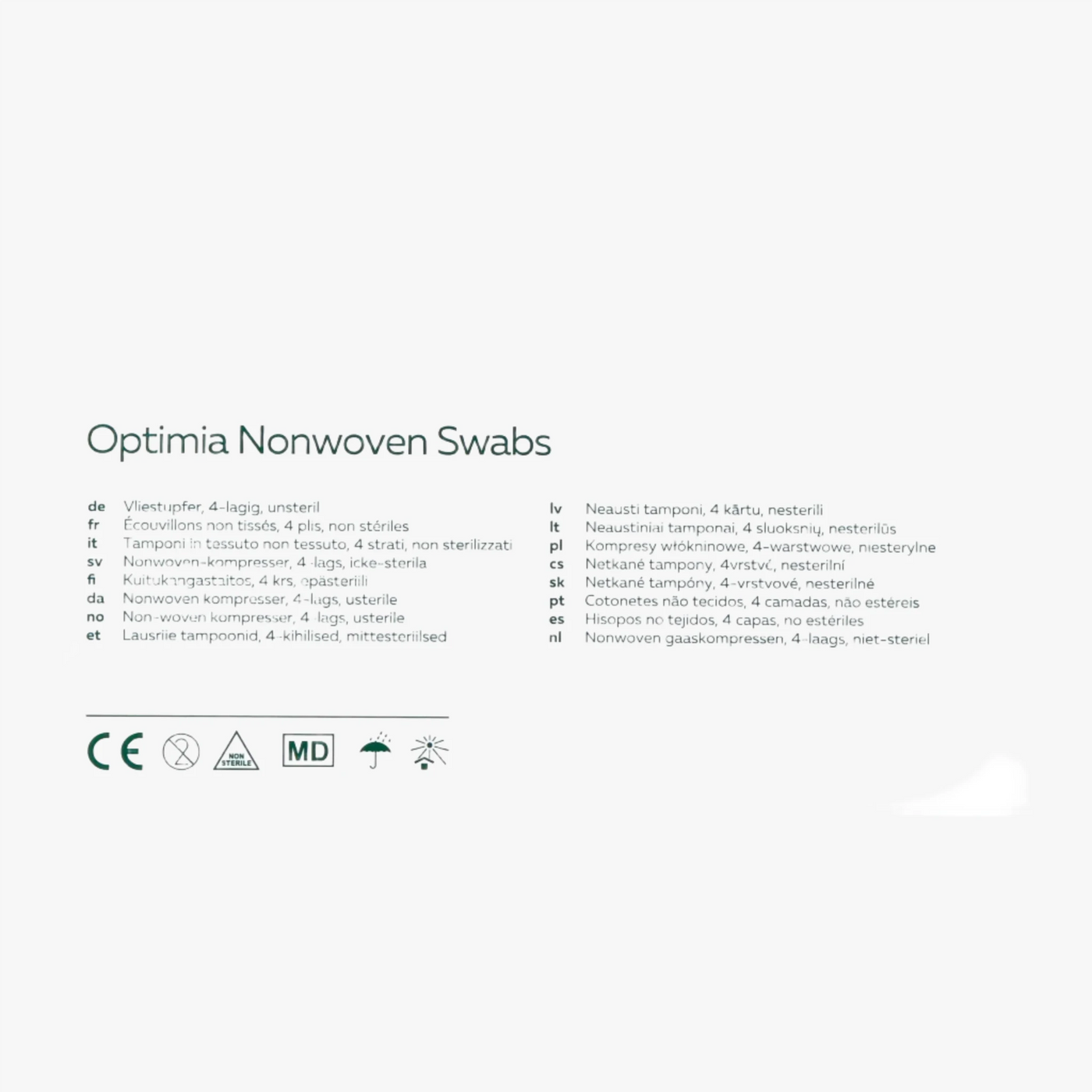 Kompress Embra — Nonwoven 4L 10x10cm osteril 150st