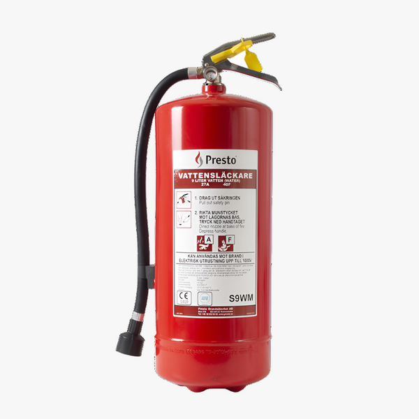 Vattensläckare Presto — S9WM 9 liter klass 27A 40F