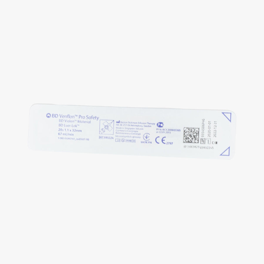 BD Venflon Pro Safety 20G Pink 1.1 x 32 mm 50 pcs