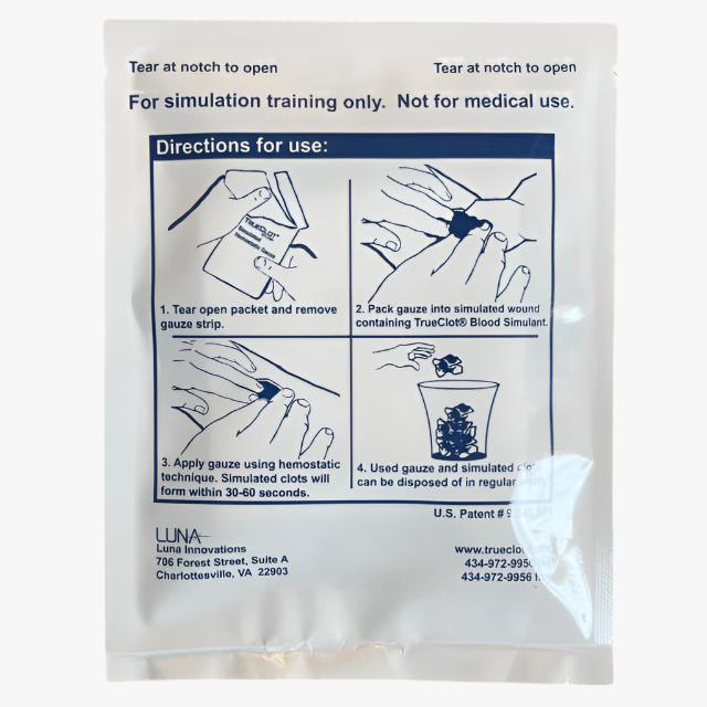 TrueClot Simulated Hemostatic Gauze
