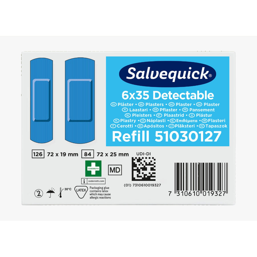 Cederroth Blue Detectable Plåster 6 paket