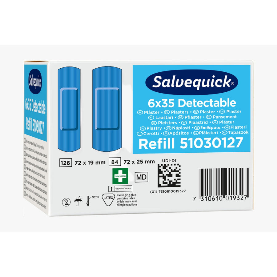 Cederroth Blue Detectable Plåster 6 paket