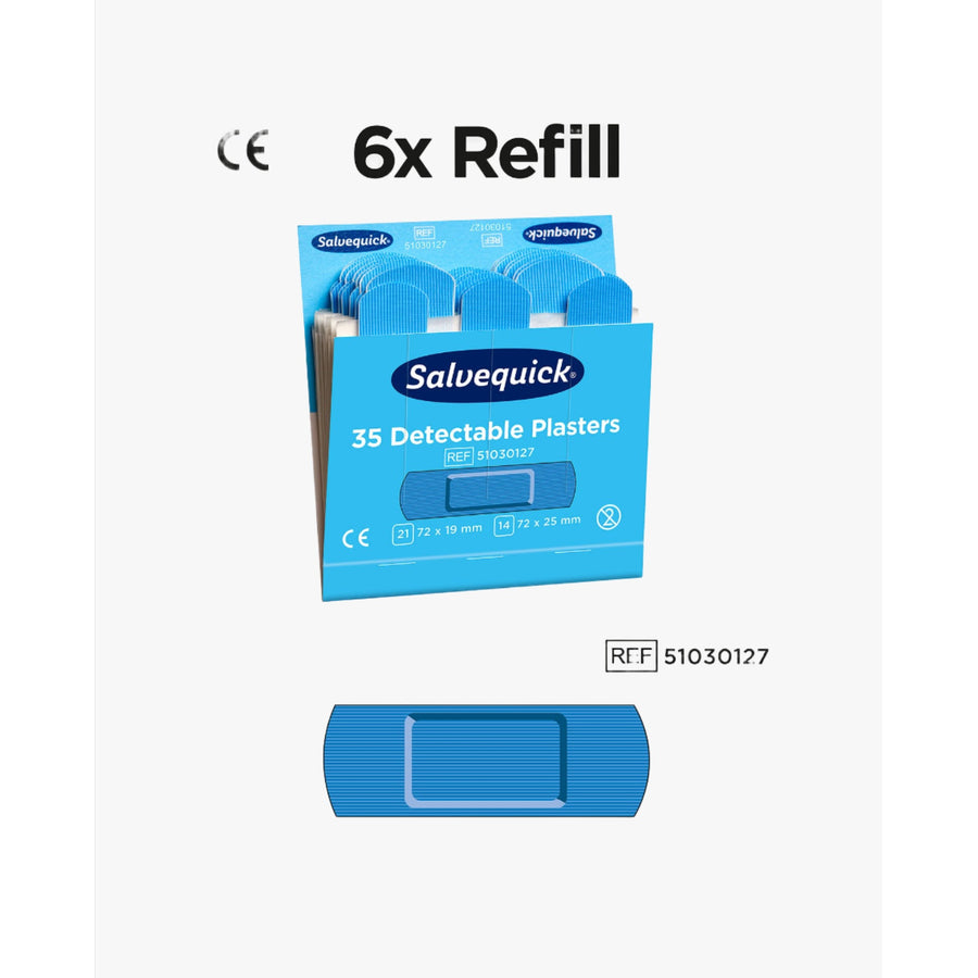 Cederroth Blue Detectable Plåster 6 paket