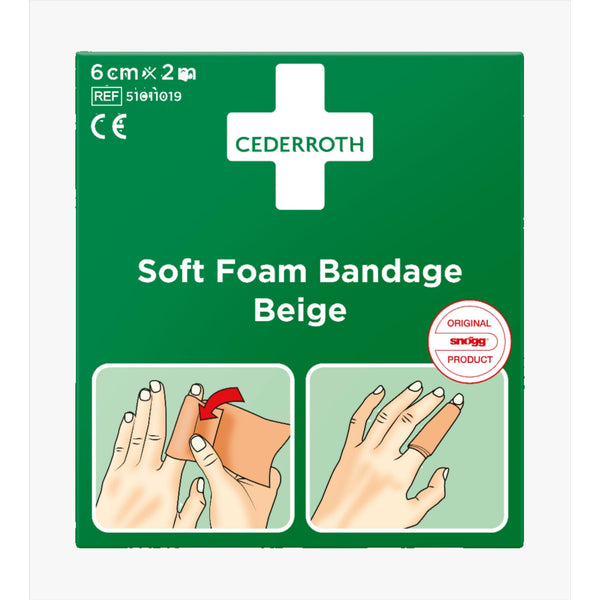 Finger bandage Cederroth Soft Foam 6 cm x 2 m