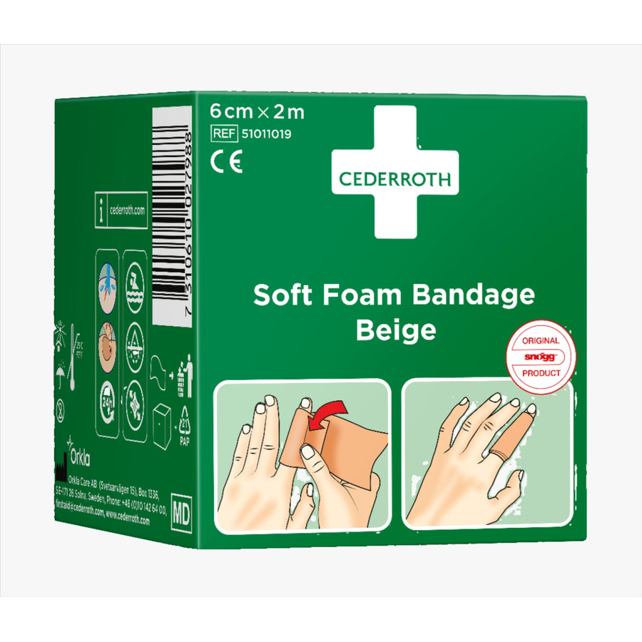 Finger bandage Cederroth Soft Foam 6 cm x 2 m