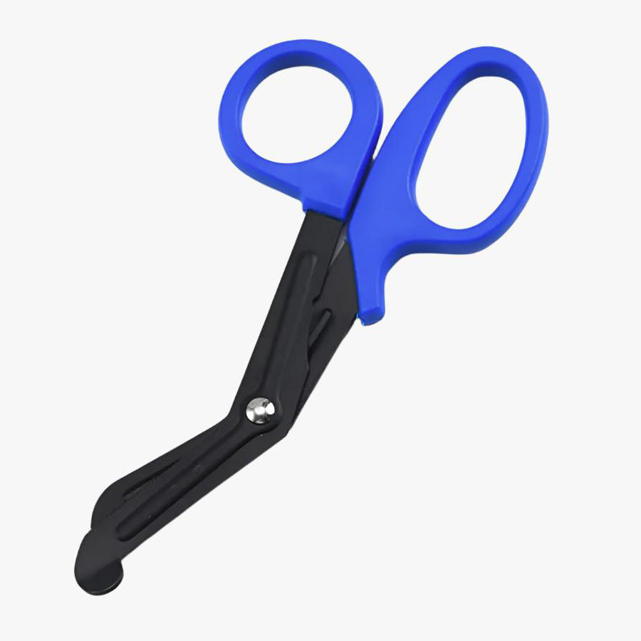 Dressing scissors Handle Blue Scissor blade Black