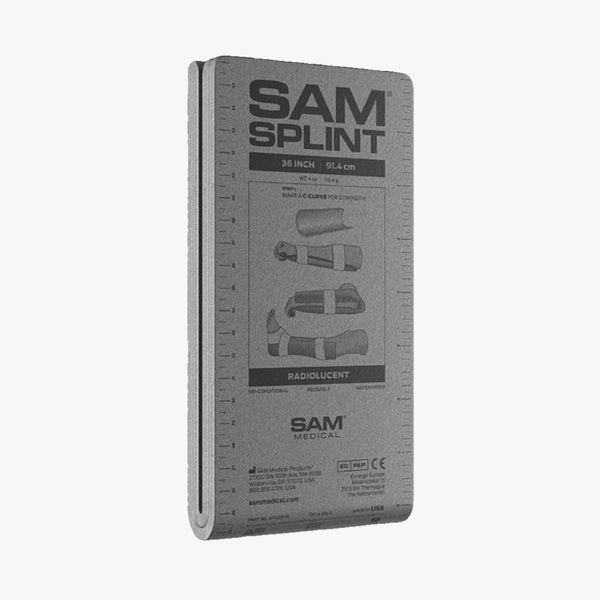 SAM Splint 36" Formbar Universalspjäla (91 cm, Svart)