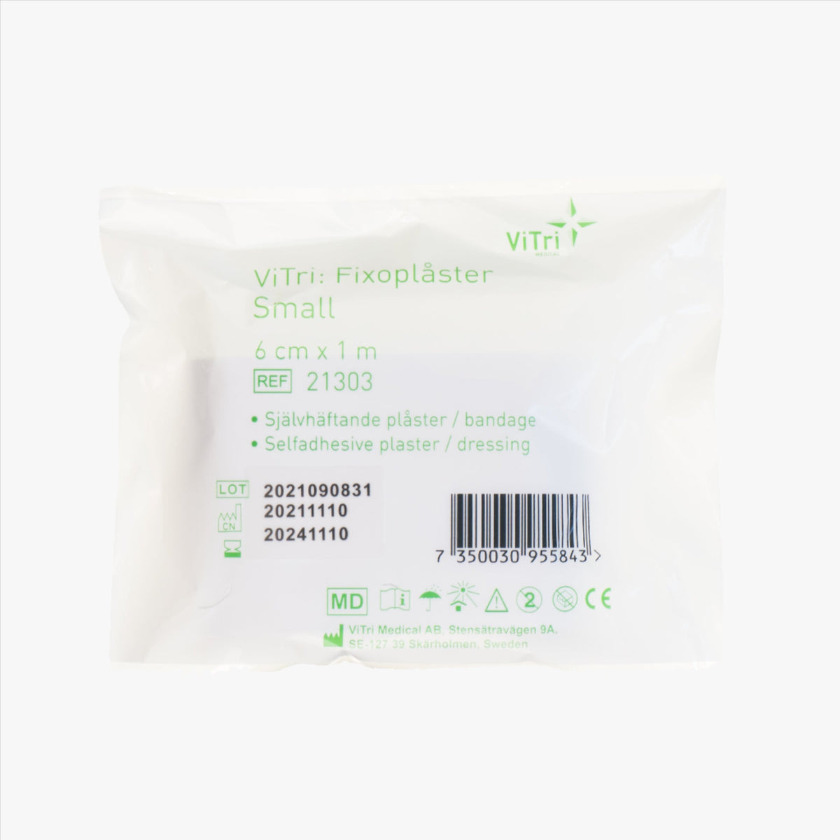 ViTri FixoFörband skumförband 6 cm × 1 m × 2 mm