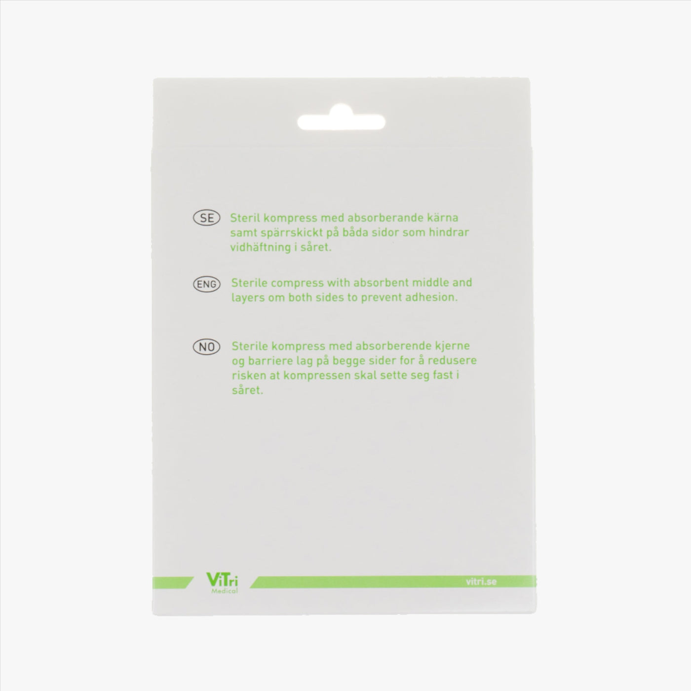 ViTri steril sårkompres 10 × 10 cm – 5 stk.