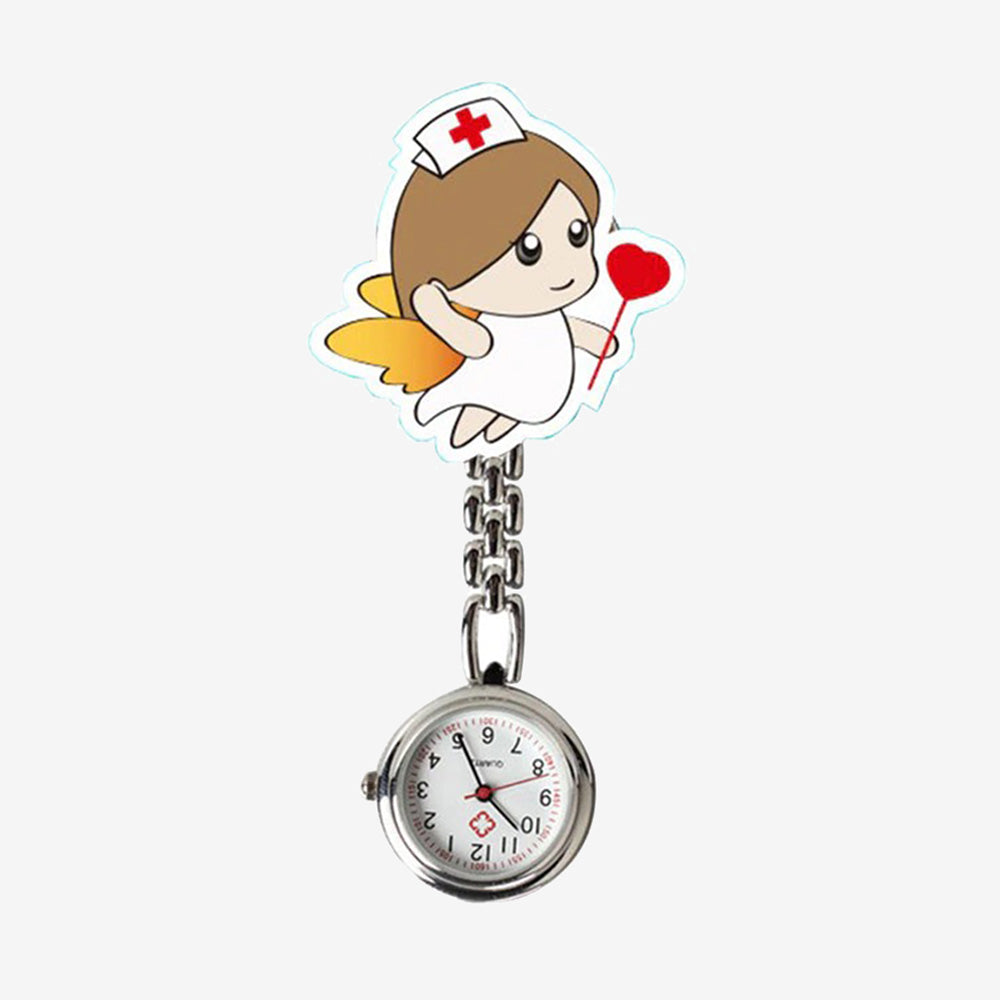 Nurse Clock Wings Figure
