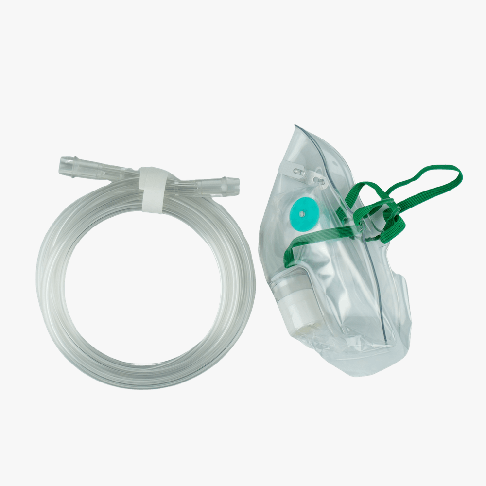 Syrgasmask med reservoar 2,1 m slang vuxen