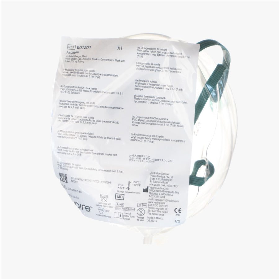 Syrgasmask AirLife 2,1 m slang vuxen