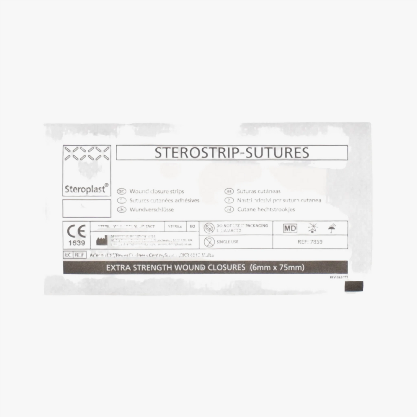 Steroplast Suturtejp 6 x 75 mm 3 strips 10 pack