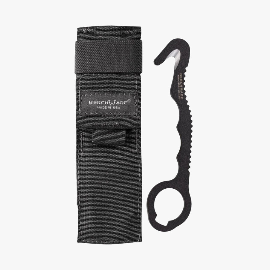 Benchmade Rescue Hook 8 BLKW – Rettungsmesser / Gurtschneider, schwarz