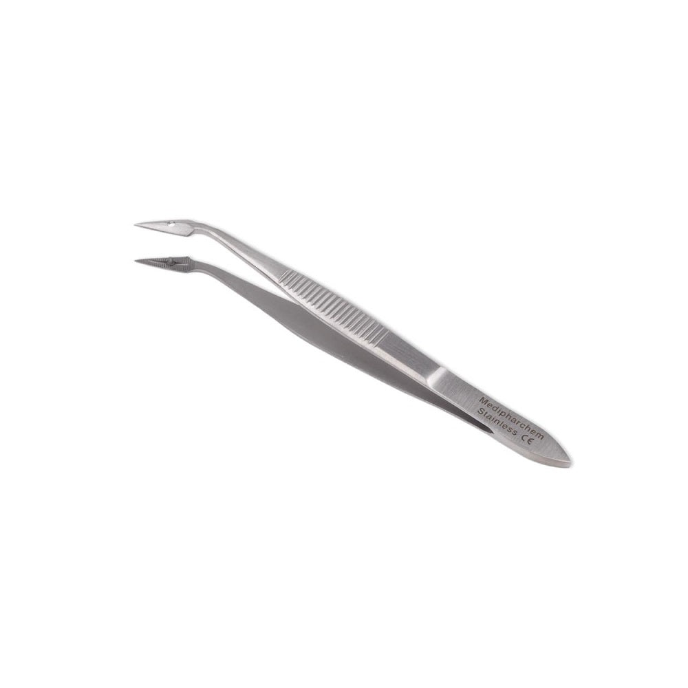 Hunter Splitterpinzette gebogen 11 cm