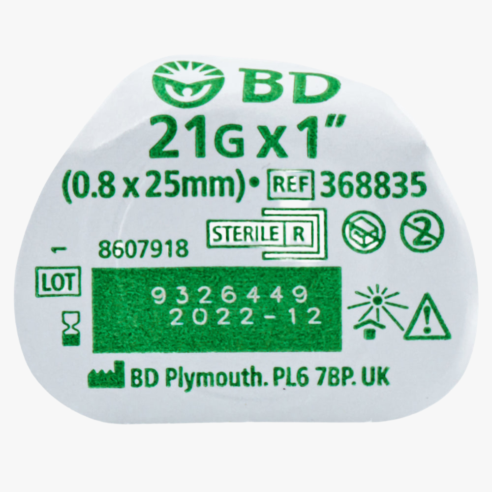 BD Vacutainer Eclipse Signal – 0,8x25mm 21G grön