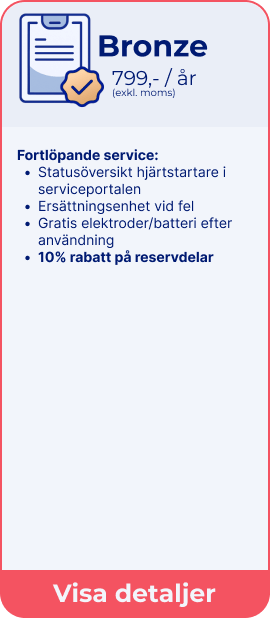 Hjärtstartare Service Bronze