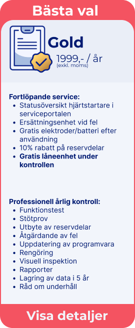 Hjärtstartare Service Gold