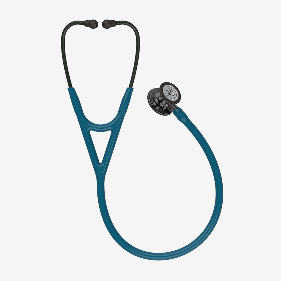 Stetoskop Littmann Cardiology IV Turkos med svart spegelblankt bröststycke och svarta hörlurar