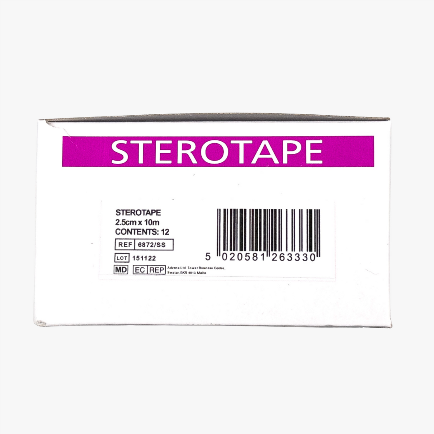 Stereotape Kirurgtejp 2,5 cm x 10 m 12 st